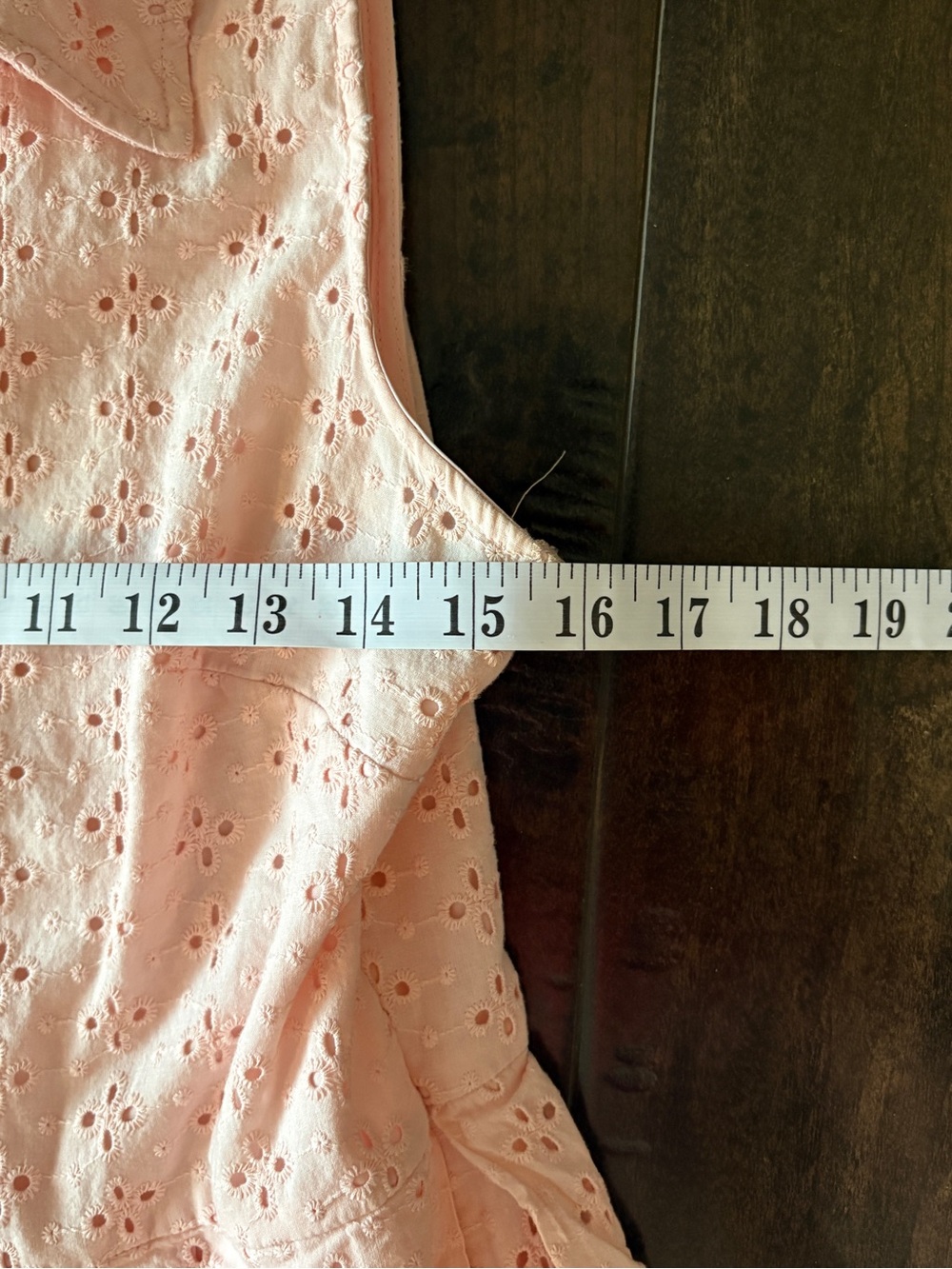 Tommy Hilfiger Pink Eyelet Cotton Shirt Dress Size 8 - Picture 6 of 8